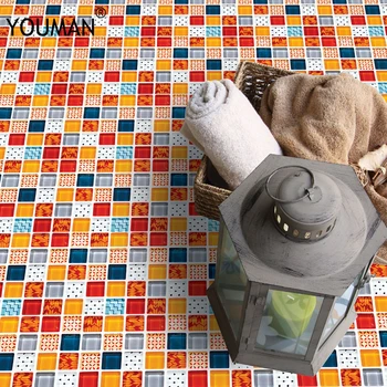Mozaika samolepiace Dlaždice Nálepky Umenie Domova Tapety nástenná maľba Kúpeľňa Nepremokavé Pás Line Wall Kuchyňa Nálepky Domova