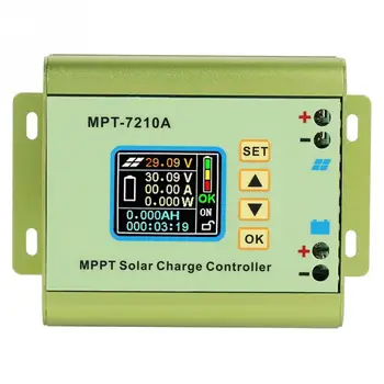 MPPT Solárny Regulátor Nabíjania LCD Displej, Lithium Batéria, 24V 36V 48V 60V 72V Boost 0-10A Solárny Panel, Nabíjačky Regulátor MPT-7210A