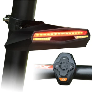 MTB bicyklov svetla USB Nabíjateľné Remote Turn led svetlo na Bicykel Zadné Svetlo laserový Signál Bezpečnostné Výstražné Svetlo Cyklistické Príslušenstvo