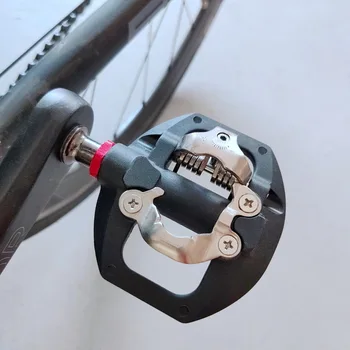MTB Bike Pedál Self-Locking SPD Pedále Dual Platformu Adaptér Previesť S Zaklínit Pre SHIMANO SPD LOOK KEO Systém