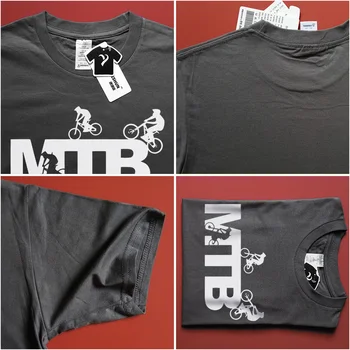 MTB Cyklus Logo Tee Košele Zábavné Horského Cyklistu na Bicykli 16 Farieb Muž Bavlna Krátky Rukáv T-shirt Populárne Teenage Bežné Tričko