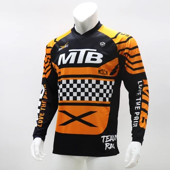 MTB Racing team Pro moto Jersey všetky horské bicykle, cyklistické oblečenie T-shirt DH MX cyklistické tričká Offroad Kríž motocross Zbraní
