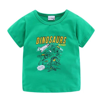 Mudkingdom Batoľa Chlapci Cartoon Dinosaura Oblečenie, Detské Letné Tees Vyhovuje Krátky Rukáv Deti Oblečenie T-Tričko + Krátke Nohavice