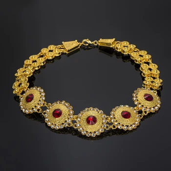 MUKUN Svadobný Darček Šperky Sady Nigérijský Svadobné Afriky Korálky Šperky Set Značky módnu dubaj šperky sady Veľkoobchod