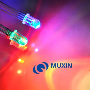 Multicolor 4pin 5 mm RGB Led 500pcs/veľa Diódové Svetlo Lampy Trikolóra Kolo Package Spoločná Anóda Rgbled LED 5 mm Light Emitting Diode