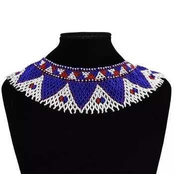 Multicolor Južnej Afriky Živice Korálkový Náhrdelník Bib Vyhlásenie India Zulu Etnické Kmeňové Egyptské Šperky Pre Ženy, Svadobné Dary