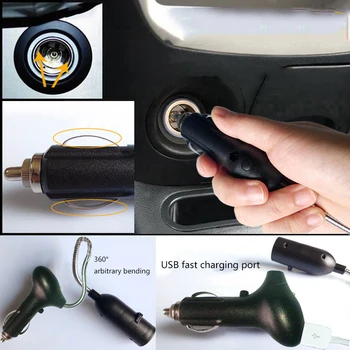 Multifunkčné Auto Strechy LED Laserové Projekčné Lampa Auto USB Zapaľovač Cigariet Rýchlo Nabíjačka pre Zákazku