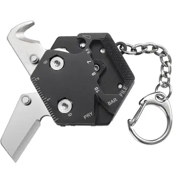 Multifunkčné Hexagon Mince Vonkajšie výchovy k DEMOKRATICKÉMU občianstvu Nástroja Šesťhran Skladacie Mince Nôž Keychain Skrutkovač Vrecku Násobne Mini coltello Výstroj Pee