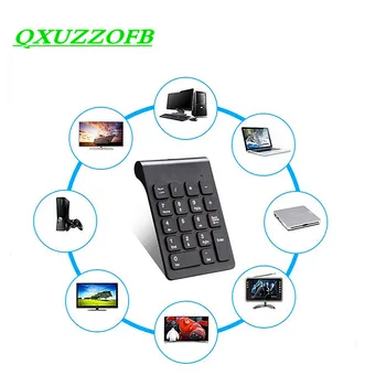 Multifunkčné Numerická Klávesnica 2.4 GHz Káblové Num 18 Kľúče, Digitálne Klávesnica Pre Účtovné Teller Notebook Notebook Tablety