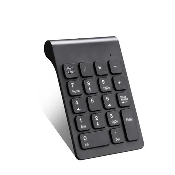 Multifunkčné Numerická Klávesnica 2.4 GHz Káblové Num 18 Kľúče, Digitálne Klávesnica Pre Účtovné Teller Notebook Notebook Tablety