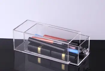 Multifunkčné priehľadný Akrylový make-up Organizátor Úložný Box Prenosný tvoria skladovanie zásuvky Okuliare, pero Kozmetické display box