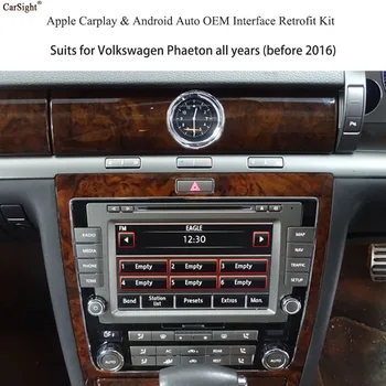 Multimediálne Auto Video Rozhranie Apple CarPlay pre Volkswagen Phaeton 2010 Android Auto Wireless CarPlay pre VW