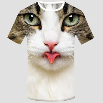 MUQGEW 2019 lete funny t-shirt ženy T-shirt Bežné Unisex Zábavnej 3D Tlač Zvierat Letné Krátke Sleeve T-Shirts Top #Y4
