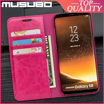 Musubo Originálne Kožené Puzdro Pre Samsung Galaxy S8 Plus S9 + S10 Poznámka 10 Plus 9 Fundas Luxusné Prípadoch Kryt Slotu Karty Peňaženky, Puzdra