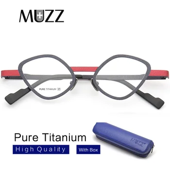 MUZZ okuliarov, rámov Titánové Okuliare Frame Dizajn Značky Unisex Okuliare dioptrické Rámy Krátkozrakosť, Optické Rámy Okuliarov E
