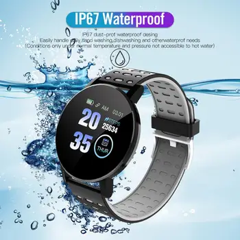 Muž Smart Hodinky 119Plus Srdcovej frekvencie, Krvného Tlaku Monitor Šport Krokomer Budík Dieťa Watchs Smartwatch Ženy Android Ios