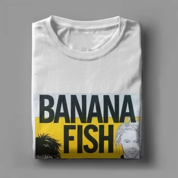 Muži Banán Ryby Pekný Eiji T Shirt Anime, Manga, Bavlna Oblečenie Základné Krátky Rukáv O Krk Tees Darček T-Shirt