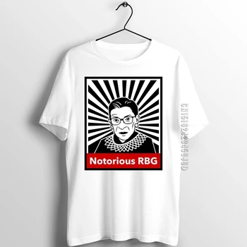 Muži, Bavlna Tričko Dospelých Notoricky známy RBG Ruth Bader Ginsburg Koruny Atrament Art T-shirts Chlapci Grafické Topy & Tees