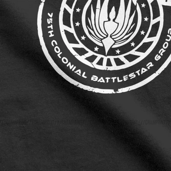 Muži Galactica Bs 75 Battlestar Galactica T Shirt Dwight Úrad Nesie Bavlna Krátky Rukáv Tees Narodeninám T-Shirts