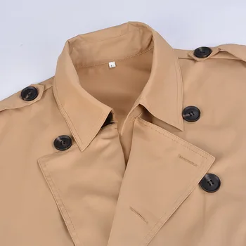Muži Kabát Vintage Dlho Zákopy Srsti Mužov Nové Bunda Mens Coats Business Black Bežné Dlhé Pevné Vetrolam Kabát Na Jeseň Outwear