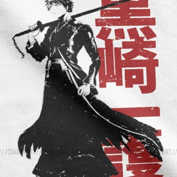 Muži T-Shirt Soul Reaper Vintage Čistej Bavlny Tee Tričko Krátky Rukáv Naruto Japonskom Anime, T Košele Posádky Krku Letné Topy