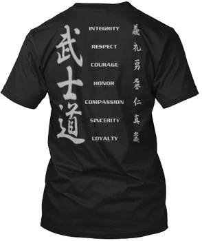 Muži Tričko Samuraj T-Shirt - Bushido Kód Ženy T-Shirt