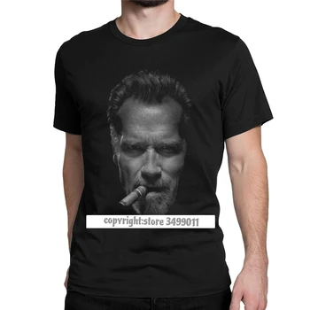 Muži Tshirts Arnold Schwarzenegger Vintage Premium Bavlna Harajuku Tee Tričko Spôsobilosť Topy T Shirt O Krk Oblečenie
