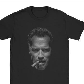 Muži Tshirts Arnold Schwarzenegger Vintage Premium Bavlna Harajuku Tee Tričko Spôsobilosť Topy T Shirt O Krk Oblečenie