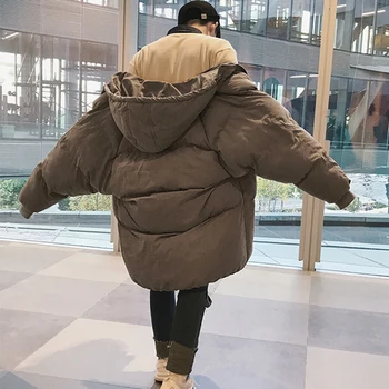 Muži Zimné Dlhý S Kapucňou Parkas 2020 Voľné Pánske Kabáty Black Parkas Muž Kórejský Štýl, Vysokú Kvalitu Teplá Nadol Bunda Značky Oblečenie