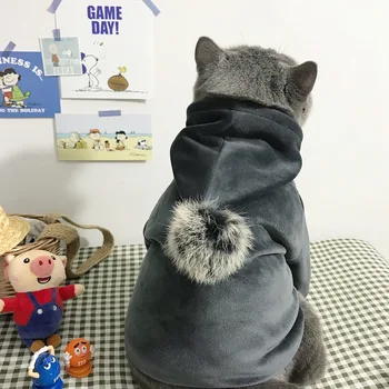 Mäkké Mačka, Pes, Pet Fleece Oblečenie S Kapucňou Hairball Kabát Bunda Zimná Kitty Malé Stredné Psy S Mačky V Pohode Pyžamo Chihuahua Oblečenie