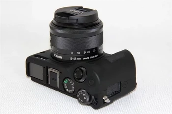 Mäkké Silikónové Gumy Fotoaparát Ochranný Kryt Tela Prípade, že Kože Fotoaparát prípade taška pre canon EOSM5 M3 M5 M6 M10 Mirrorless System Taška