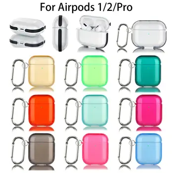 Mäkké Slúchadlá, Silikónové puzdro Pre Apple Airpods Pro Bezdrôtová Ochranné obaly Na AirPods 1/2 Proti klepaniu Kryt Slúchadiel