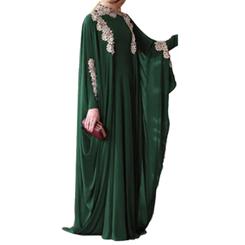 Móda abaya dubaj abayas pre ženy farbou čipky šitie plus veľkosť voľné dlho žena šaty islamské oblečenie