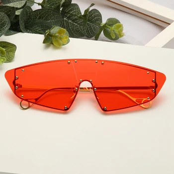 Móda bez obrúčok Nadrozmerné Okuliare Ženy Muži Kovové slnečné Okuliare Luxusný Dizajn Značky Retro Okuliare UV400 Odtiene oculos de sol