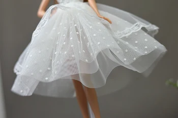 Móda Blyth Doll Oblečenie Príslušenstvo Biele Sladké Svadobné Šaty pre Kurhn Blyth Barbi Šaty pre 1/6 Bábika
