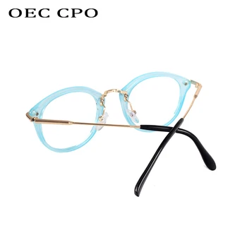 Móda Cool Okuliare Ženy Retro Vintage Čítanie Anti-modré svetlo Okuliare Rám Mužov Okrúhle Okuliare, Optické Jasné Okuliare Oculos