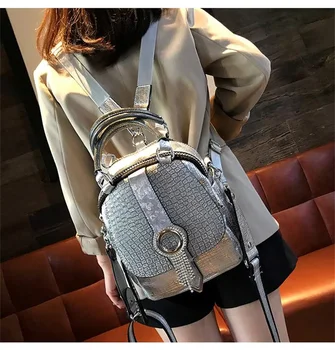 Móda drahokamu batoh ženy 2020 nové trendy double-layer ramenní taška messenger žien taška diamond multi-purpose kabelka