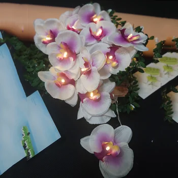 Móda Elegantné Kvet Svetlo Garland 4 Meter 20leds Napájaný Batériou,Domov Izba Váza Kvet/Nový Rok Kvet Orchidea Domova.