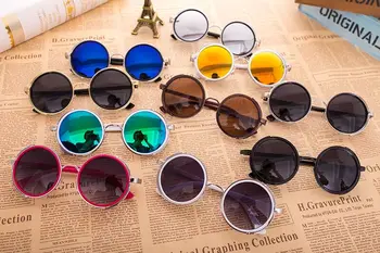 Móda Kovový Rám Gotický Steampunk slnečné Okuliare Ženy Unikátny Muži Kolo Povlak Slnečné Okuliare Retro lunettes de soleil homme 185 M
