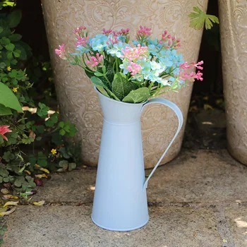 Móda Kreatívne Retro Ošumelé Elegantný Kvetinové Vázy Železa Džbán Nádoby Kovové Svadobné Domova Nordic Dekorácie, Vázy Na Kvety
