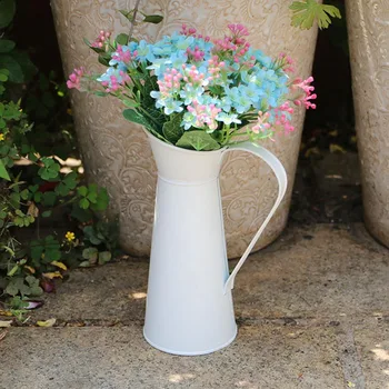 Móda Kreatívne Retro Ošumelé Elegantný Kvetinové Vázy Železa Džbán Nádoby Kovové Svadobné Domova Nordic Dekorácie, Vázy Na Kvety