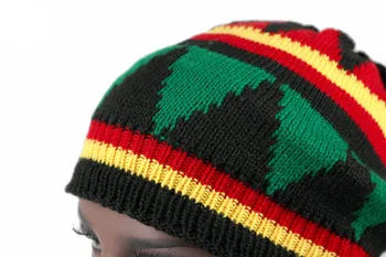 Móda Lady Rasta Pletené Klobúk Parochňu Jamajský Bob Marley Klobúk Módne Vlny Spp Hlavu Klobúk, Klobúk