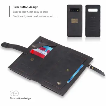 Móda PU Kožené telefón puzdro Pre Samsung S8 S9 S10 Plus Magnet Peňaženky klip Coque Flip Cover Pre Poznámka 8 9 10 Shell Funda