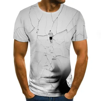 Móda Troch-dimenzionální annulus T-košele pánske wommen Lete 3D Tlač Bežné 3D tričká Topy Tee Funny t-shirts XXS-6XL