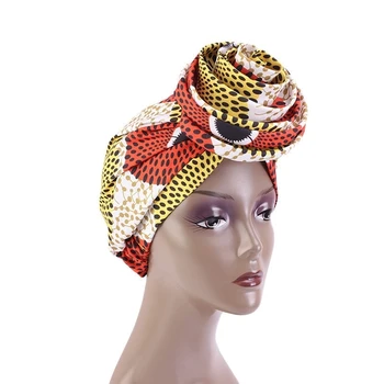 Móda Vlasy Spp Na Spanie Afriky Vytlačené Saténovým Podšívka Turban Pan Kvet Haircaring Klobúk Príslušenstvo Ženy Národnej Kapoty