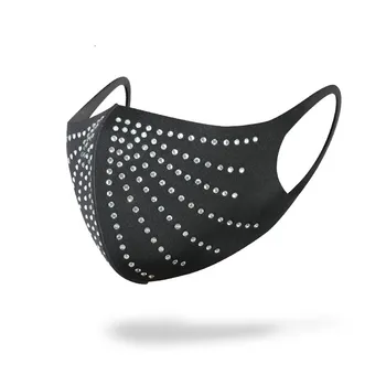 Móda Ženy Čierna Maska Lesklé Drahokamu Dekorácie Masky, Šperky, Masku Na Tvár Fashion Mužov A Ženy Šperky Strany Travel