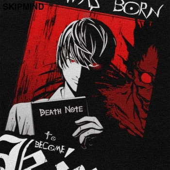 Móde Death Note T-shirt Mužov Crewneck-Krátke Rukáv Shinigami Ryuk Tričko Anjel A Diabol Anime, Manga Tričko Bavlna Tee Top