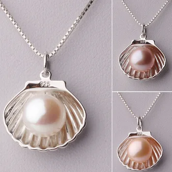 Módne biela prírodné sladkovodné perly prívesky pre ženy, čierna perla, jemné šperky, zásnubné darček