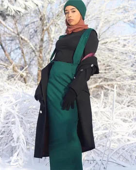 Módne dámske Pás Sukne, Šaty, Kombinézy Moslimských Dna Dlhú Ceruzku Sukne Ramadánu Strany Bohoslužby Islamské Oblečenie wq1531