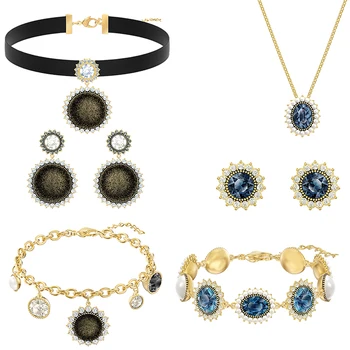 Módne Dámske Šperky Vintage Šperky Set Vintage Náhrdelník a Náušnice Náramok Krásny Darček pre Dievča, Šperky
